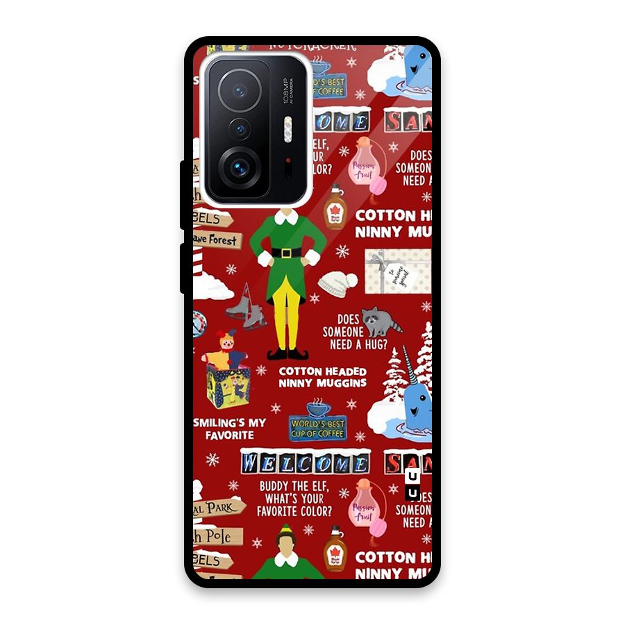 Christmas Cute Doodles Back Case for Xiaomi 11T Pro