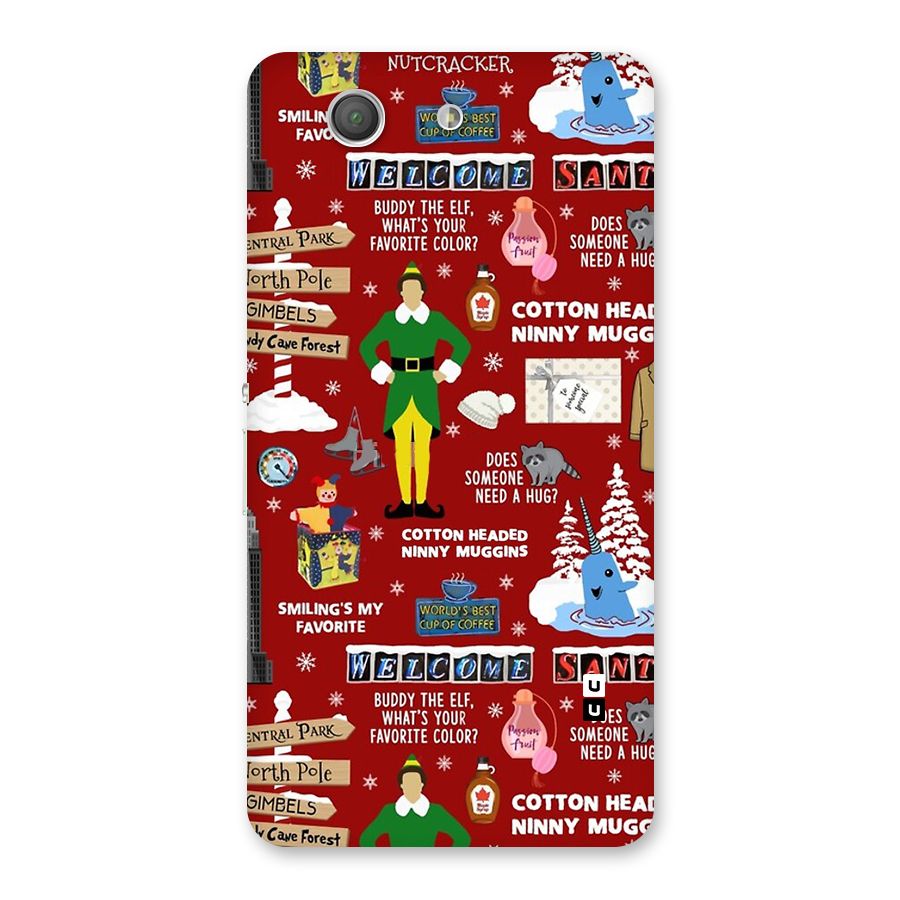 Christmas Cute Doodles Back Case for Xperia Z3 Compact