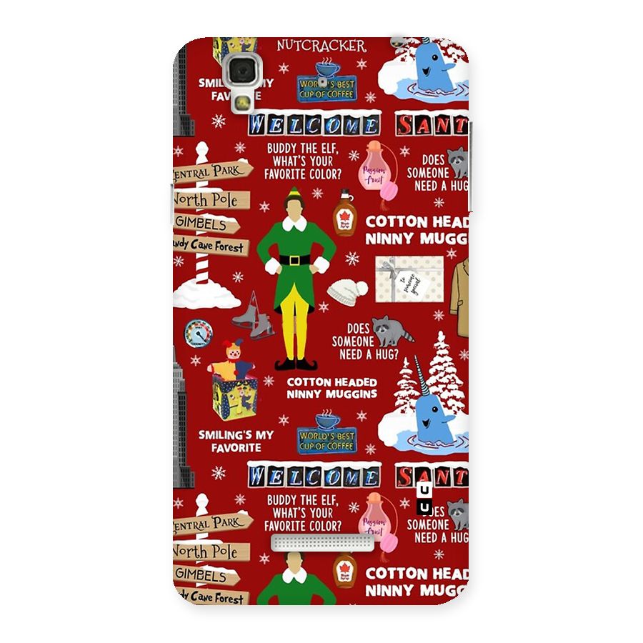Christmas Cute Doodles Back Case for Yureka