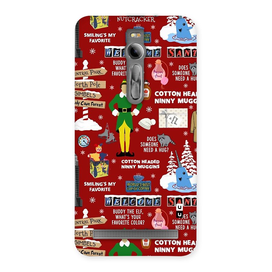 Christmas Cute Doodles Back Case for Zenfone 2