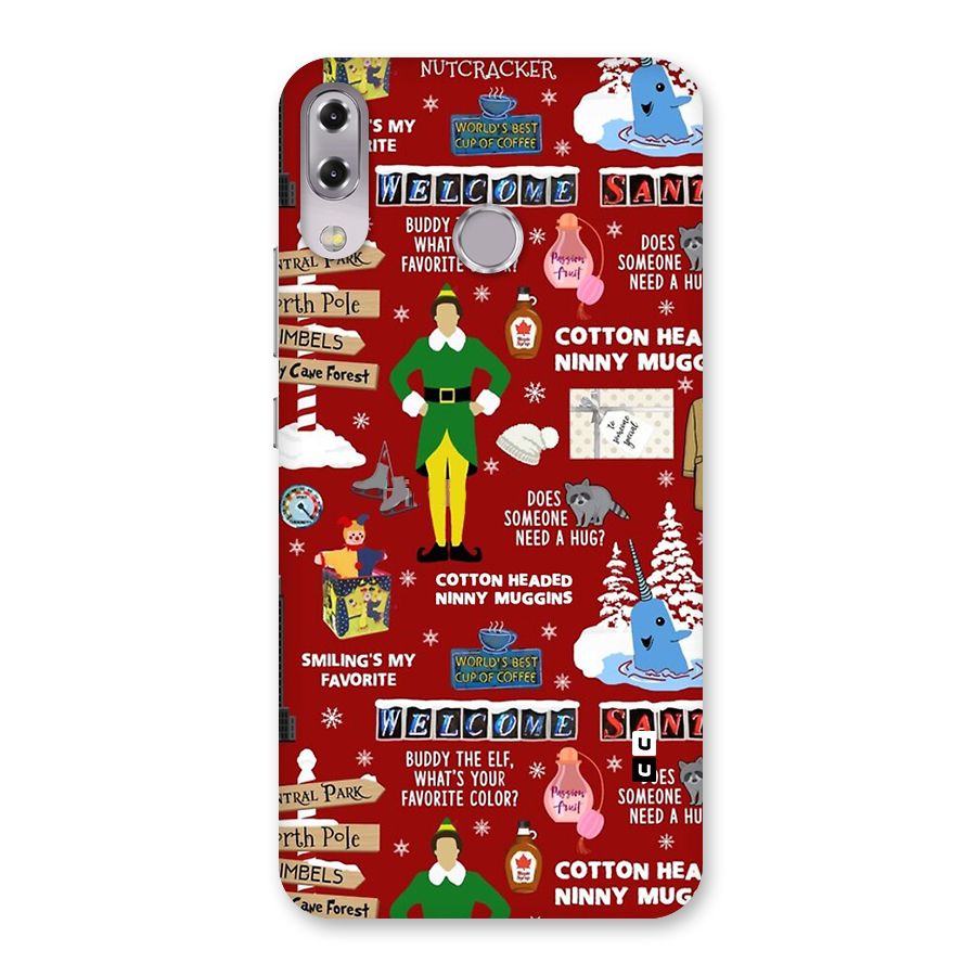 Christmas Cute Doodles Back Case for Zenfone 5Z