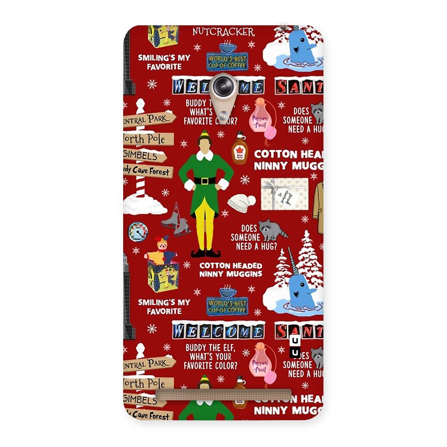 Christmas Cute Doodles Back Case for Zenfone 6