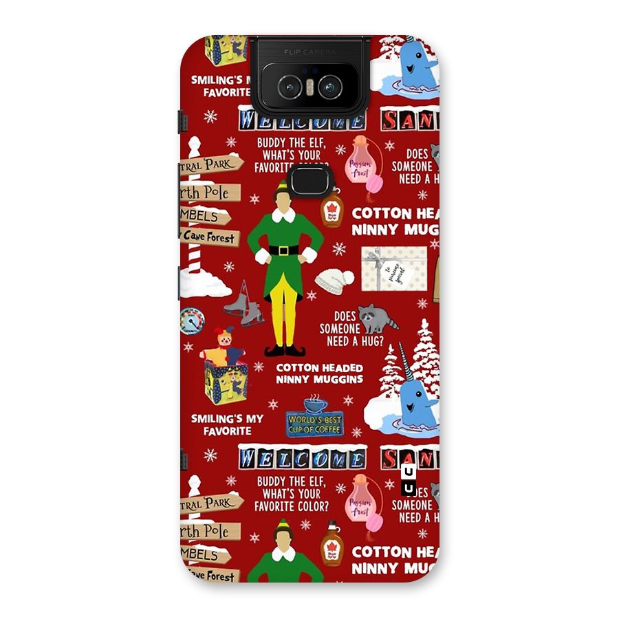 Christmas Cute Doodles Back Case for Zenfone 6z