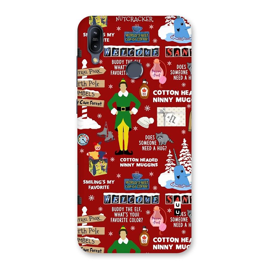 Christmas Cute Doodles Back Case for Zenfone Max M2