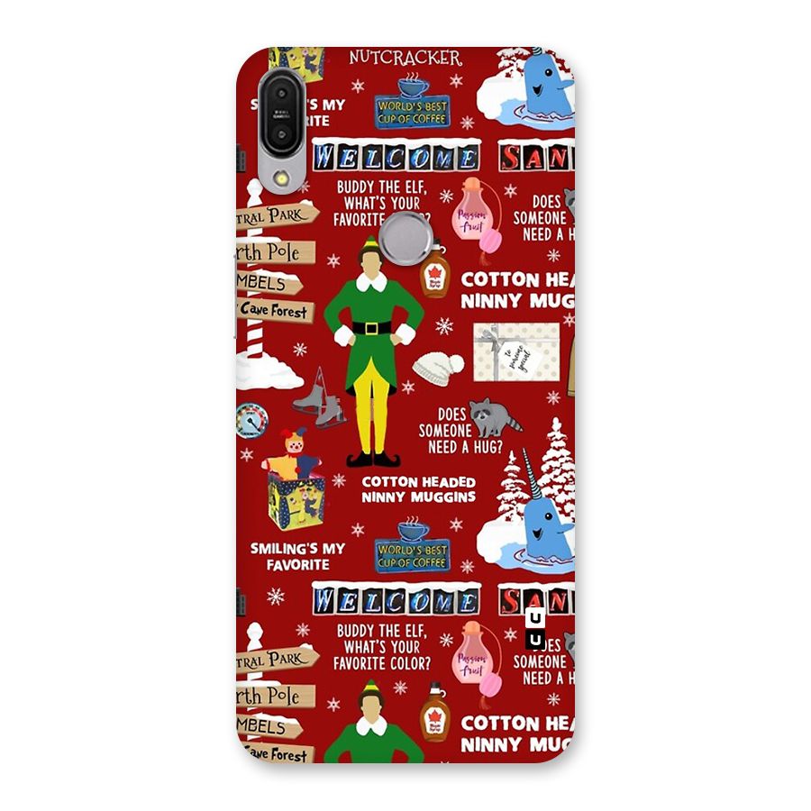 Christmas Cute Doodles Back Case for Zenfone Max Pro M1