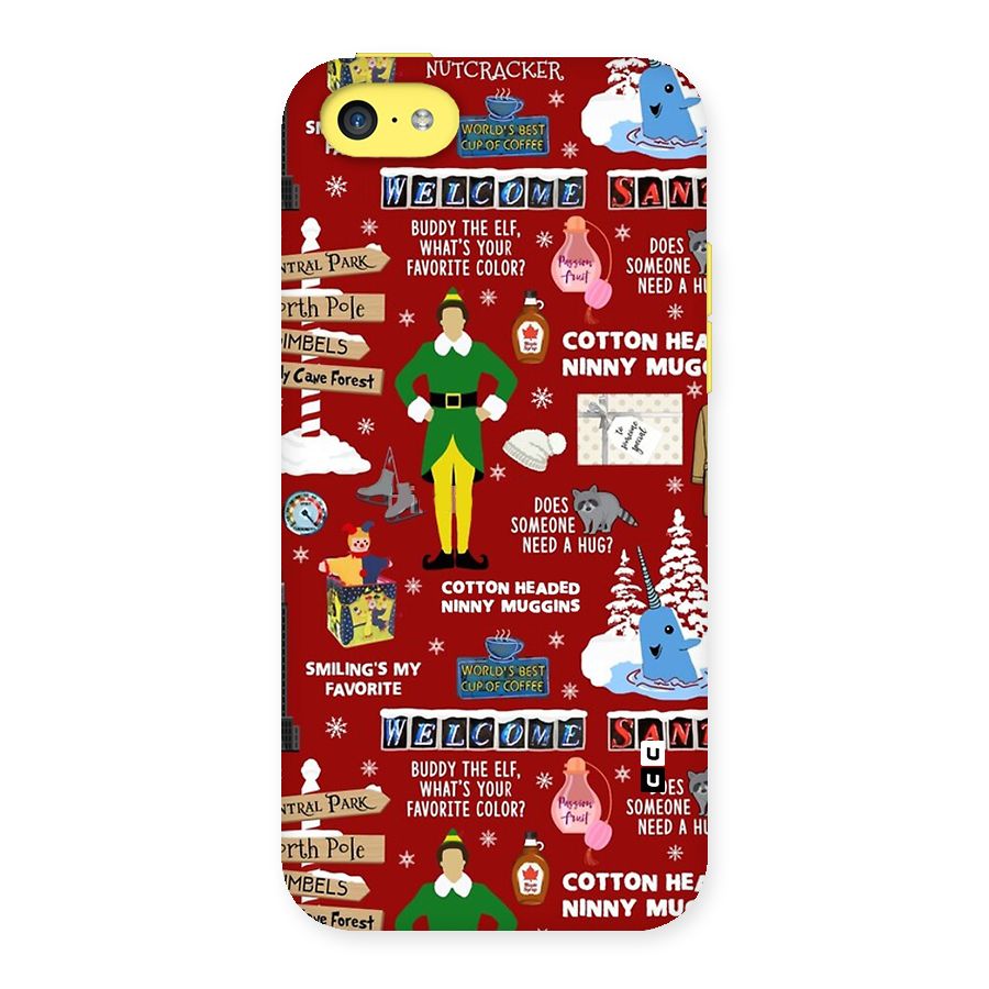 Christmas Cute Doodles Back Case for iPhone 5C
