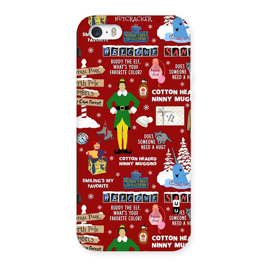 Christmas Cute Doodles Back Case for iPhone SE 2016