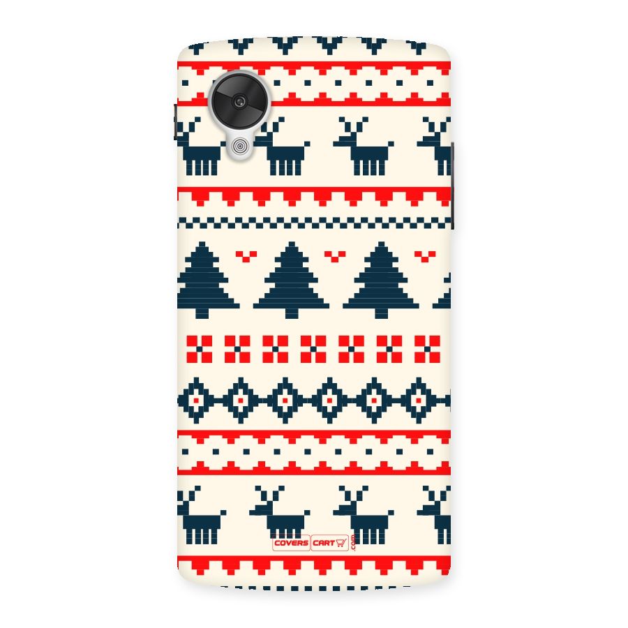 Christmas Design Pattern Back Case for Google Nexsus 5