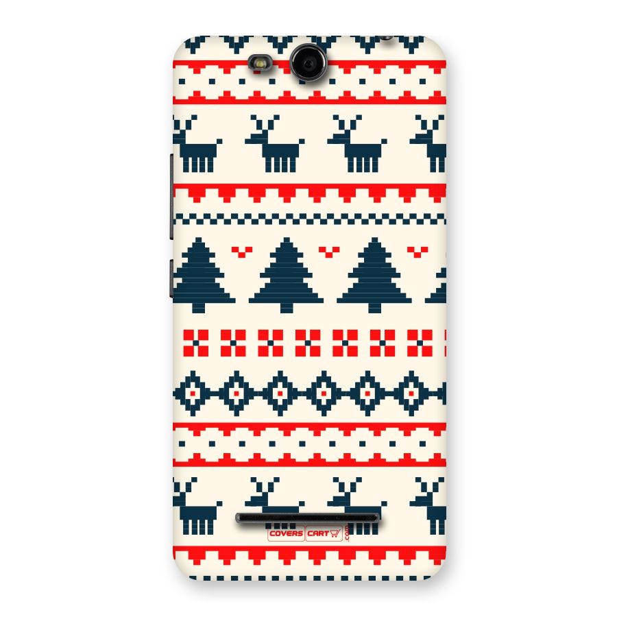 Christmas Design Pattern Back Case for Micromax Canvas Juice 3 Q392