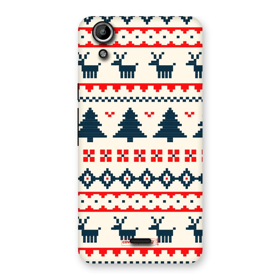 Christmas Design Pattern Back Case for Micromax Canvas Selfie Lens Q345