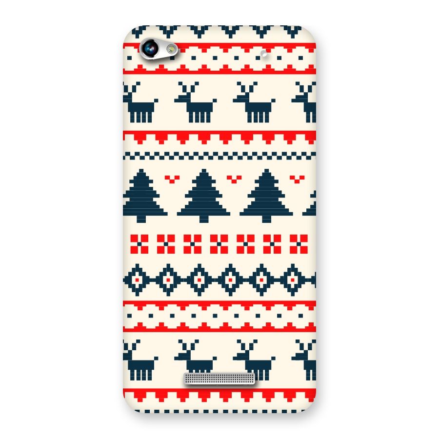 Christmas Design Pattern Back Case for Micromax Hue 2