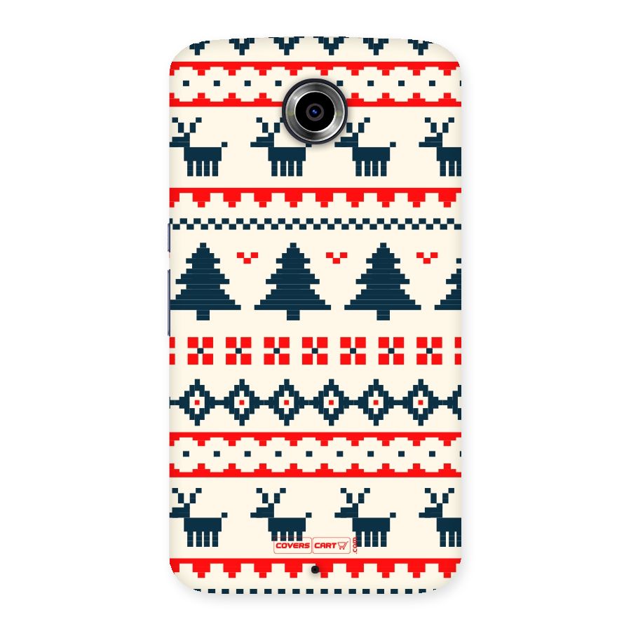 Christmas Design Pattern Back Case for Nexsus 6