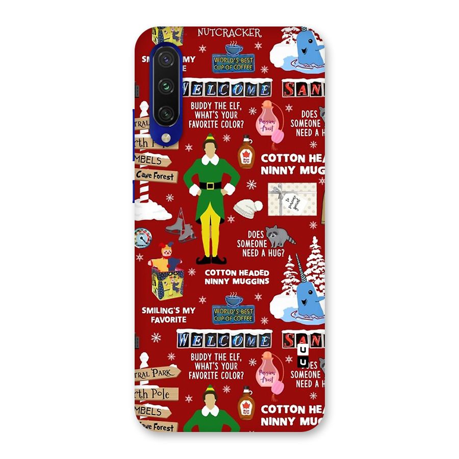 Christmas Doodles Back Case for Mi A3