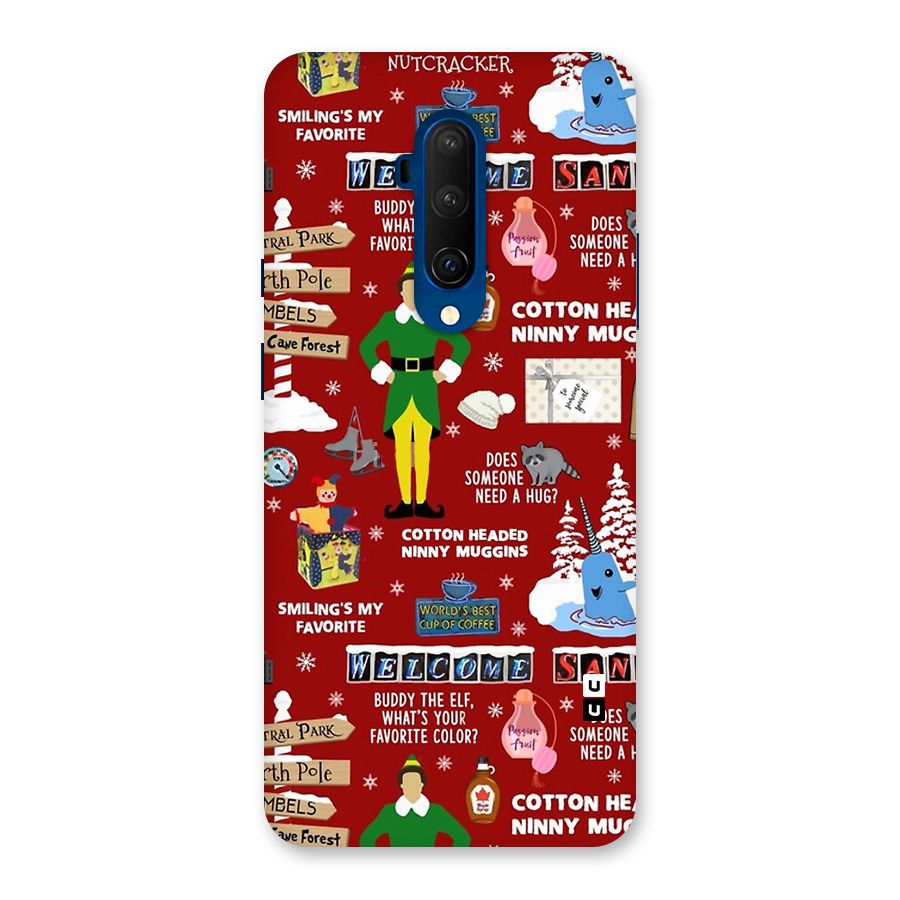 Christmas Doodles Back Case for OnePlus 7T Pro