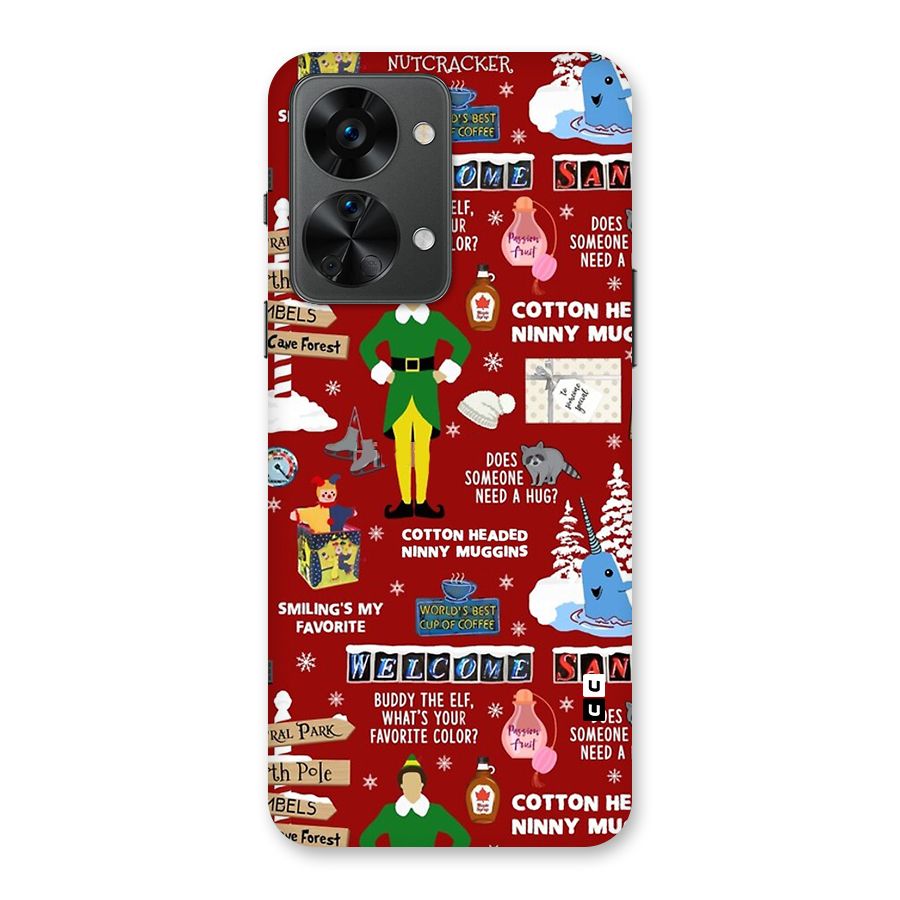 Christmas Doodles Back Case for OnePlus Nord 2T