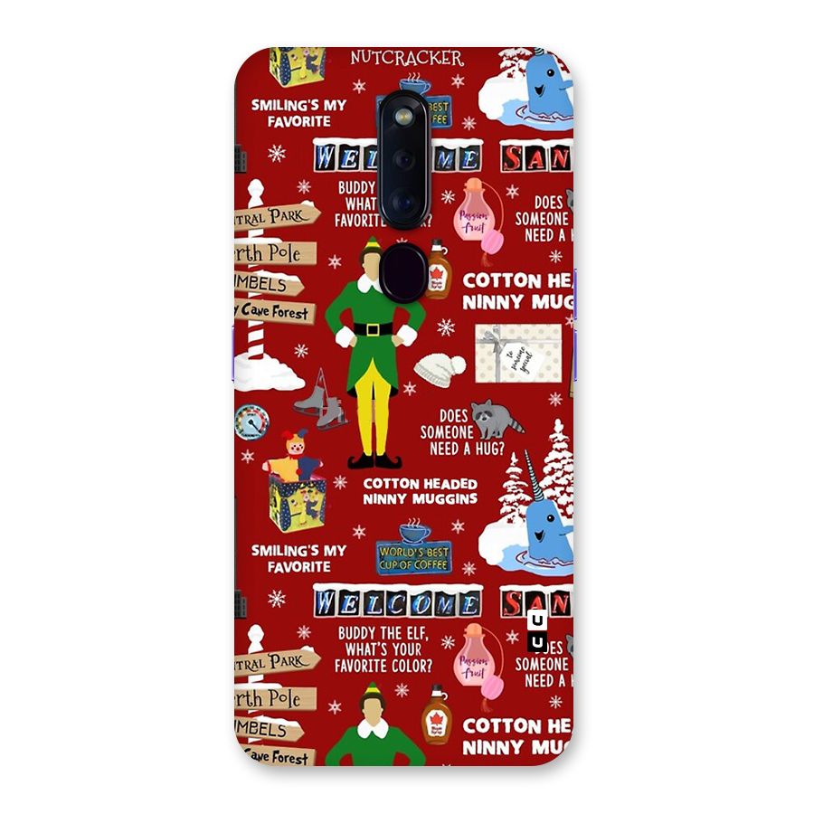 Christmas Doodles Back Case for Oppo F11 Pro