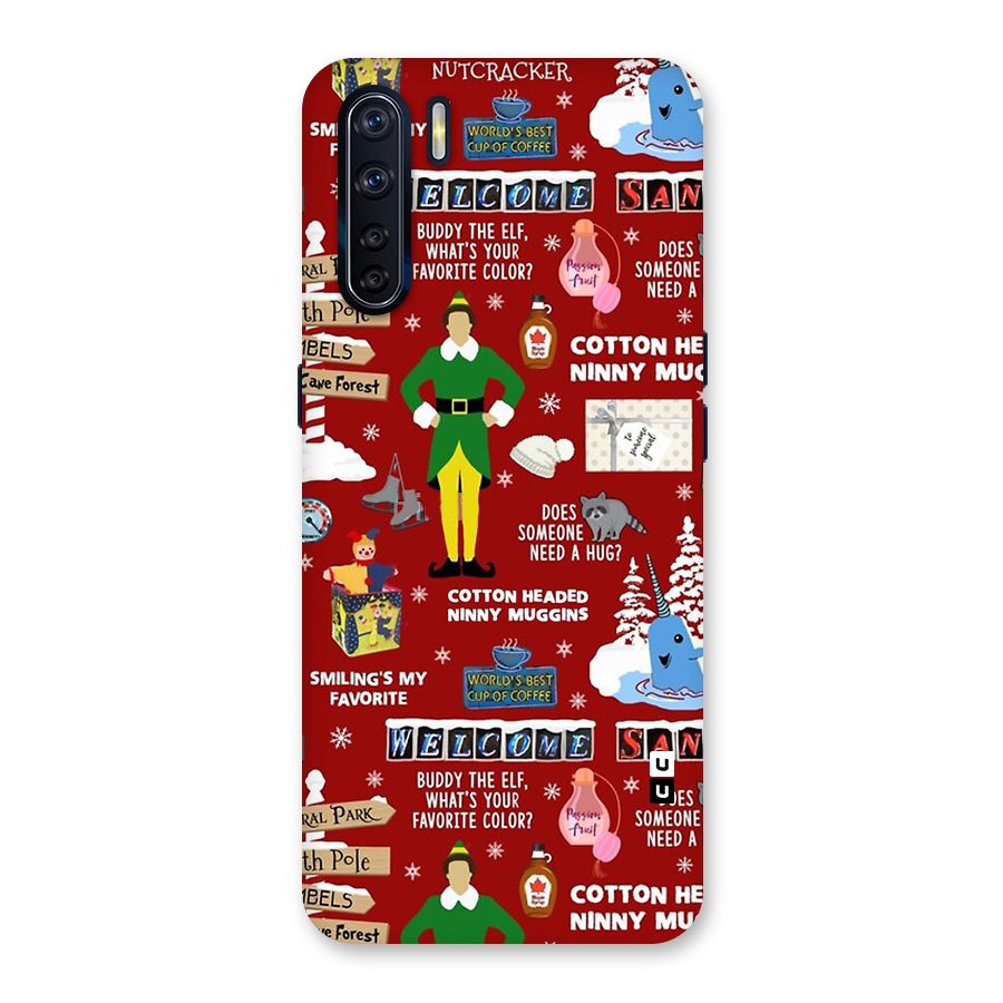 Christmas Doodles Back Case for Oppo F15