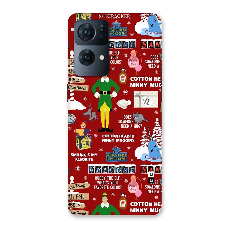 Christmas Doodles Back Case for Oppo Reno7 Pro 5G