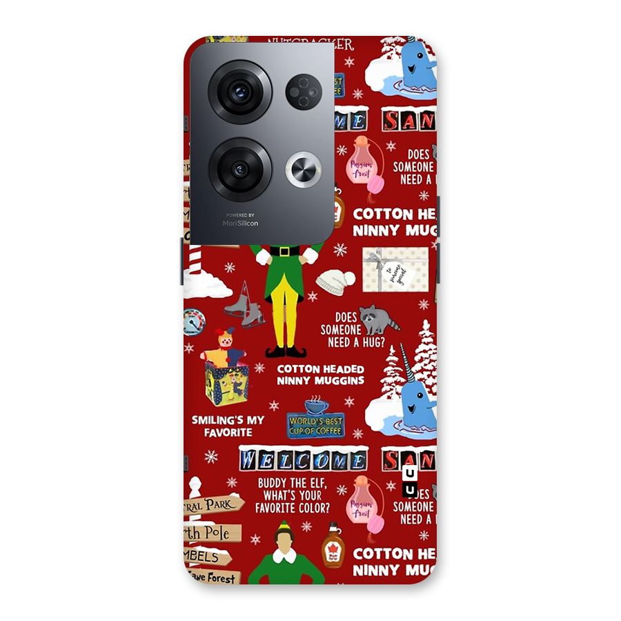 Christmas Doodles Back Case for Oppo Reno8 Pro 5G