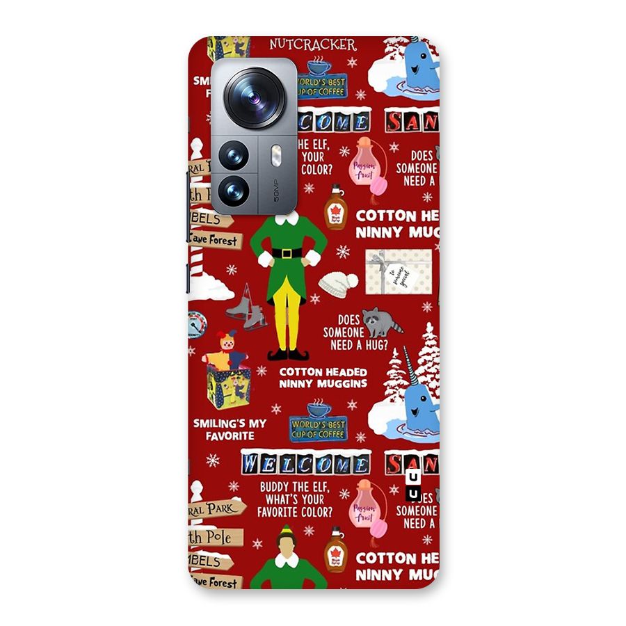Christmas Doodles Back Case for Xiaomi 12 Pro