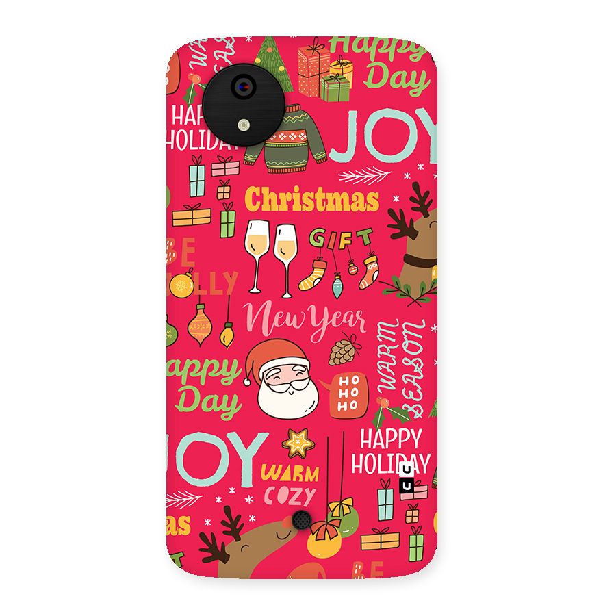 Christmas Joy Happy Day Back Case for Canvas A1  AQ4501