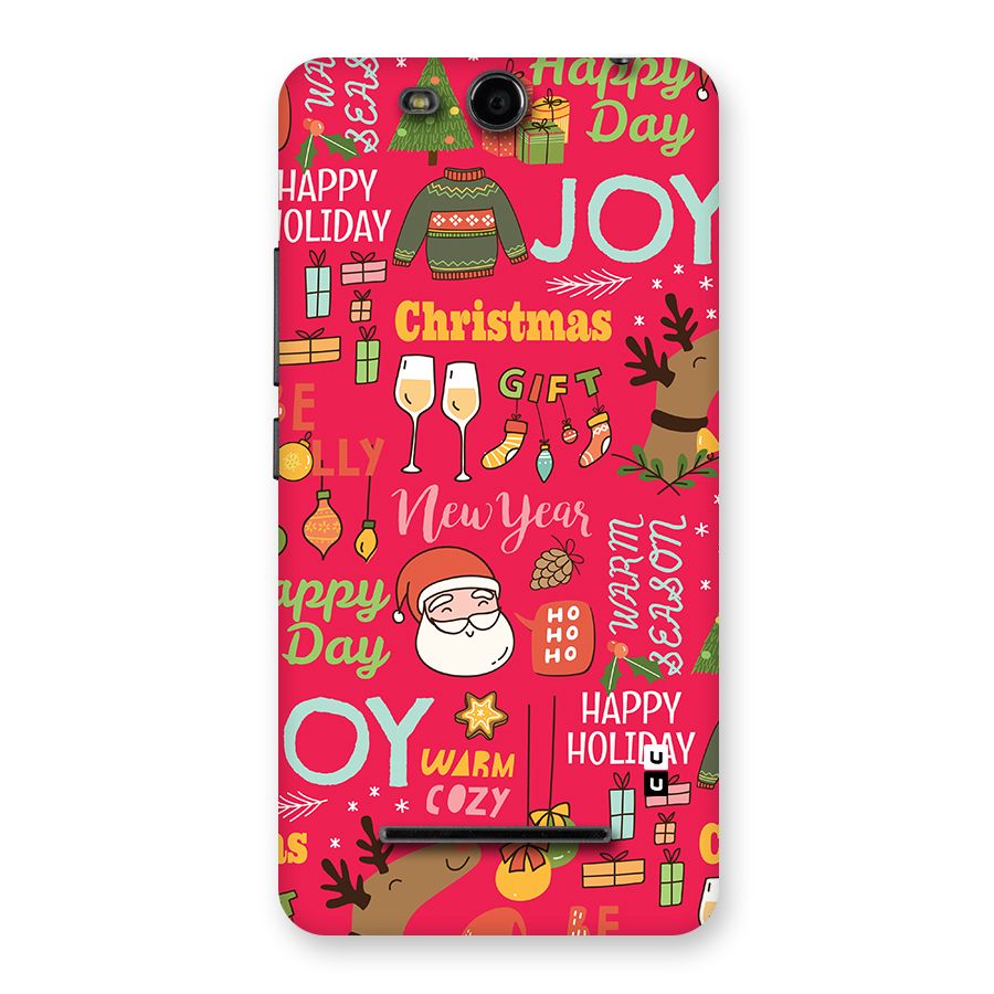 Christmas Joy Happy Day Back Case for Canvas Juice 3 Q392