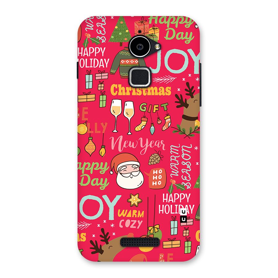 Christmas Joy Happy Day Back Case for Coolpad Note 3 Lite