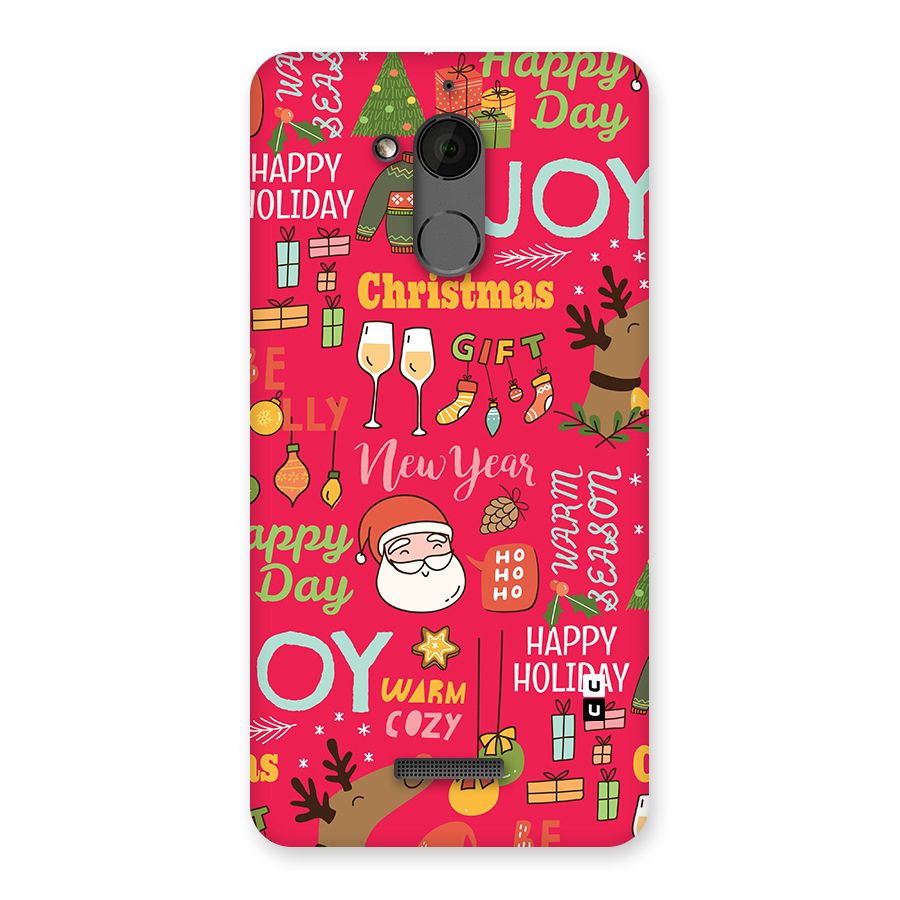 Christmas Joy Happy Day Back Case for Coolpad Note 5