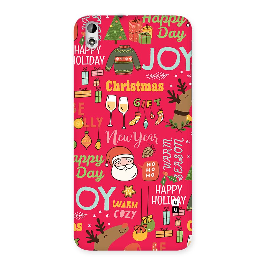 Christmas Joy Happy Day Back Case for Desire 816g