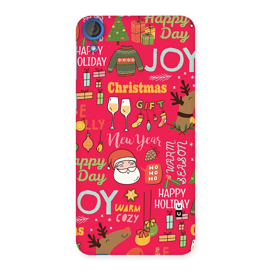 Christmas Joy Happy Day Back Case for Desire 820