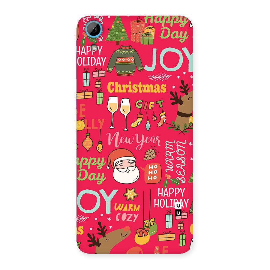 Christmas Joy Happy Day Back Case for Desire 826