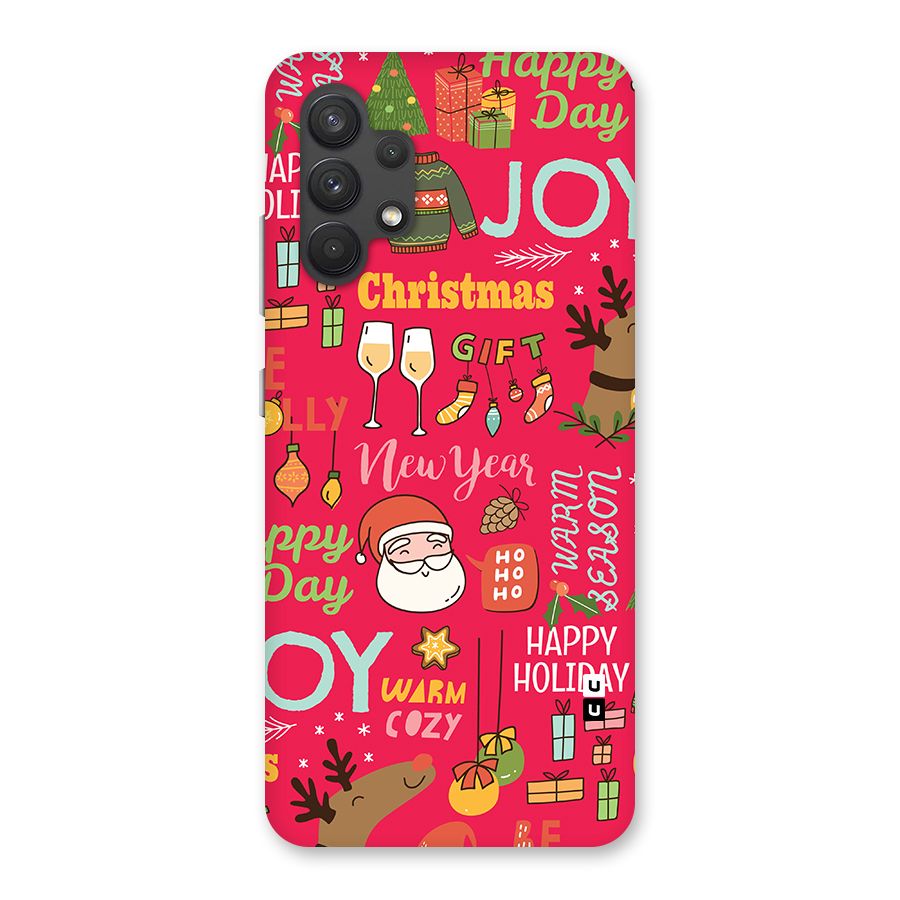 Christmas Joy Happy Day Back Case for Galaxy A32