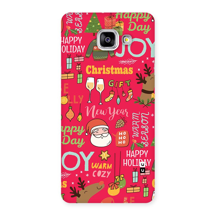 Christmas Joy Happy Day Back Case for Galaxy A5 (2016)