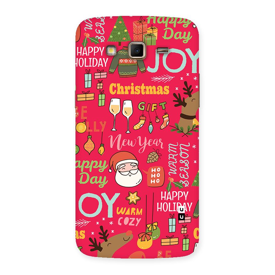 Christmas Joy Happy Day Back Case for Galaxy Grand 2
