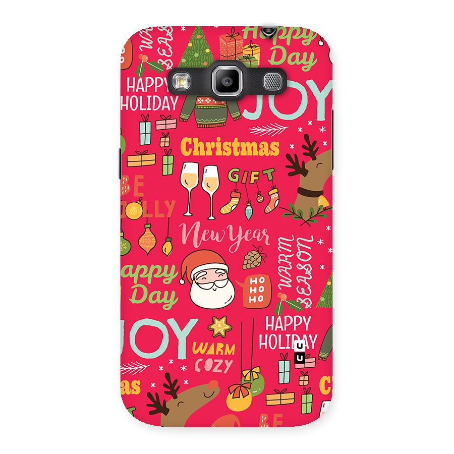 Christmas Joy Happy Day Back Case for Galaxy Grand Quattro