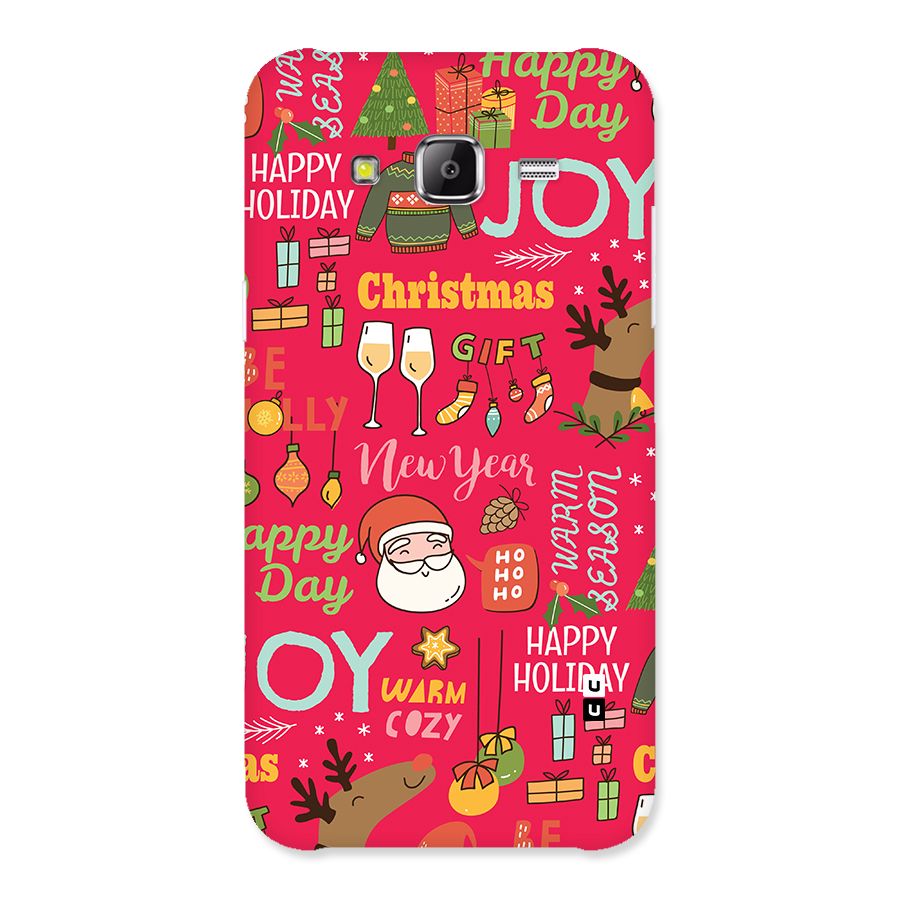 Christmas Joy Happy Day Back Case for Galaxy J2 Prime