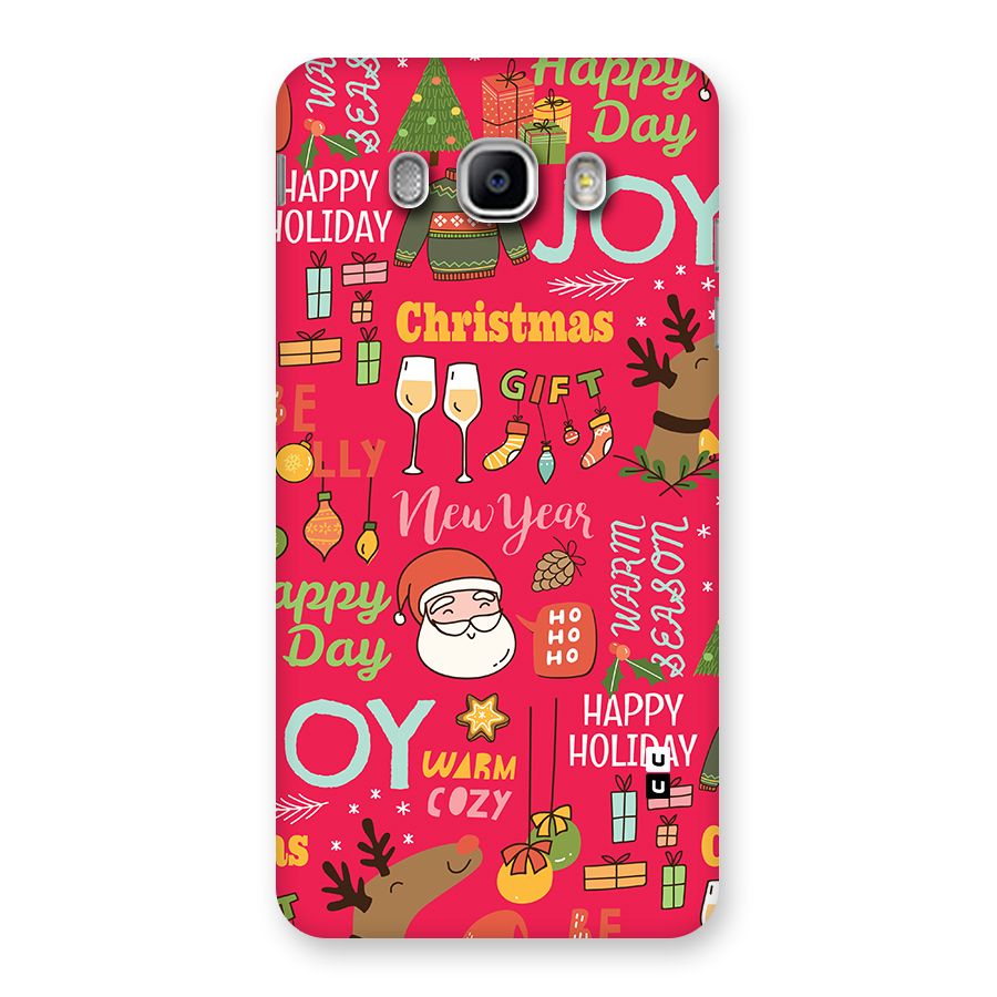 Christmas Joy Happy Day Back Case for Galaxy J5 2016