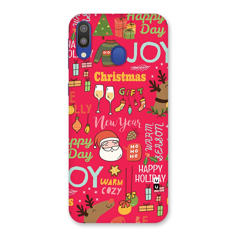 Christmas Joy Happy Day Back Case for Galaxy M20