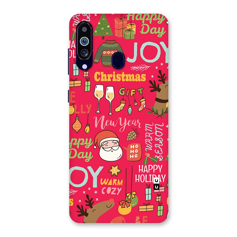 Christmas Joy Happy Day Back Case for Galaxy M40
