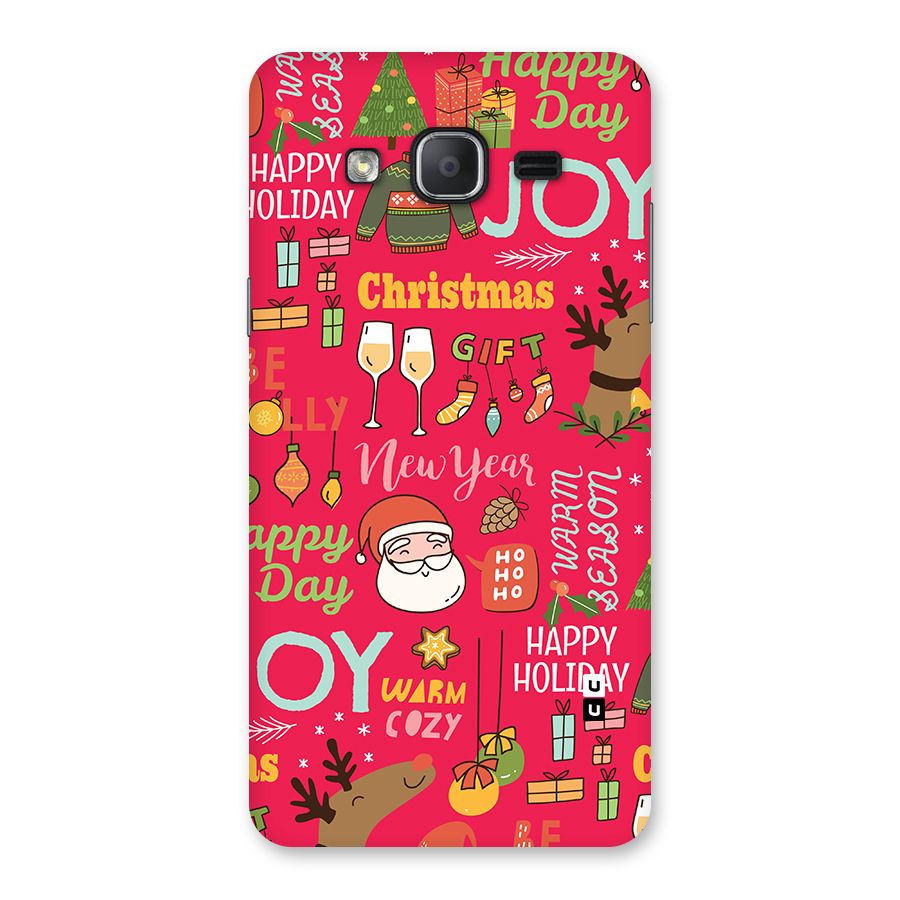 Christmas Joy Happy Day Back Case for Galaxy On7 2015