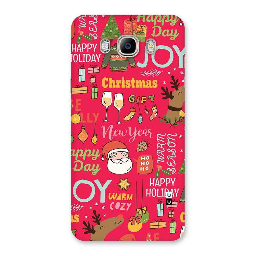 Christmas Joy Happy Day Back Case for Galaxy On8