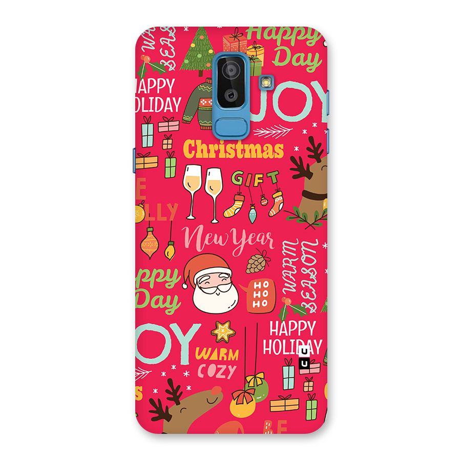 Christmas Joy Happy Day Back Case for Galaxy On8 (2018)