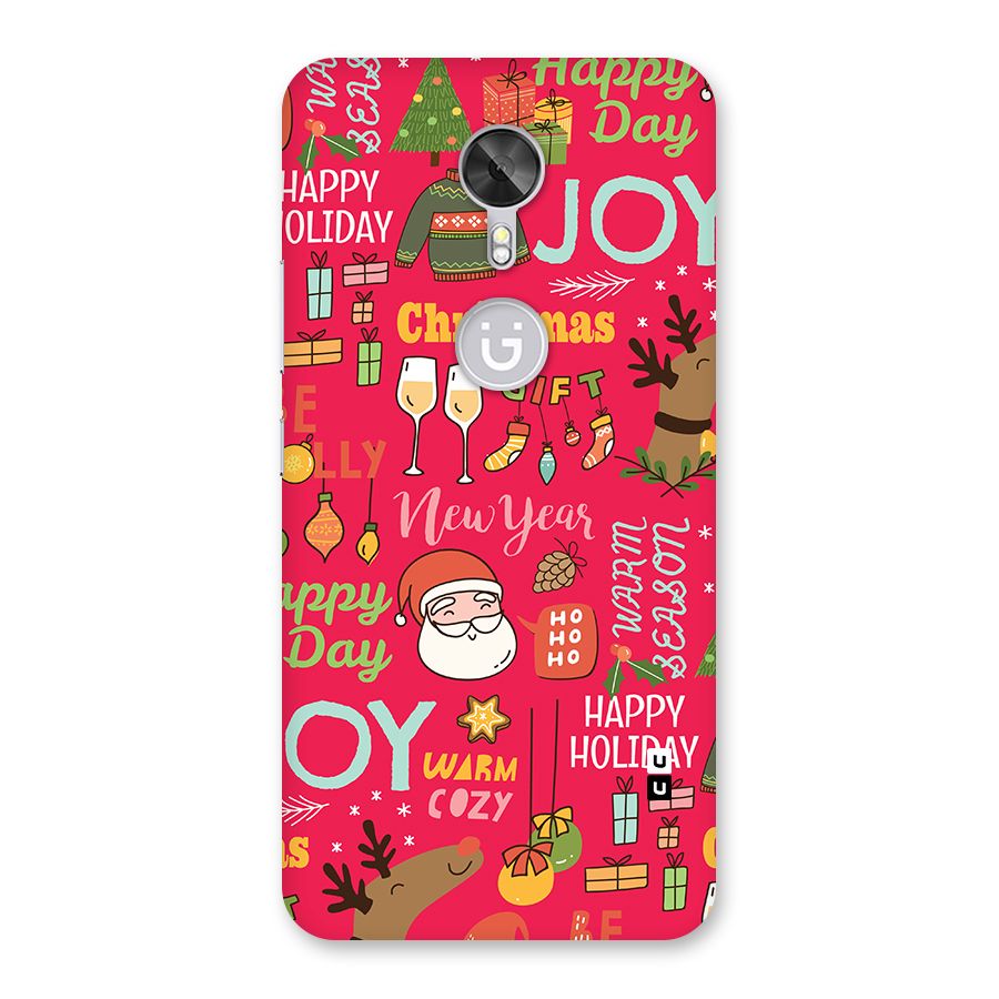 Christmas Joy Happy Day Back Case for Gionee A1