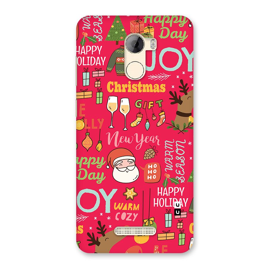 Christmas Joy Happy Day Back Case for Gionee A1 LIte