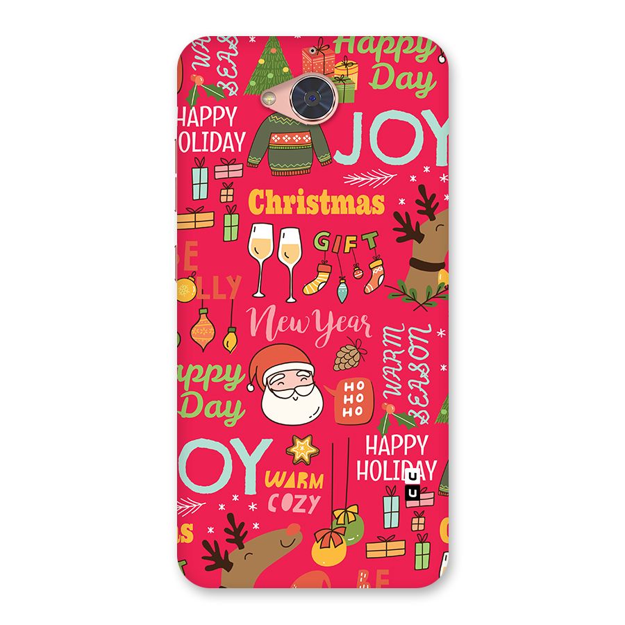 Christmas Joy Happy Day Back Case for Gionee S6 Pro