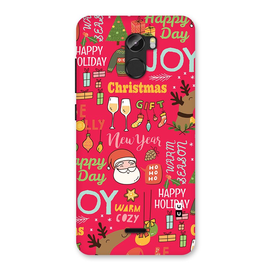 Christmas Joy Happy Day Back Case for Gionee X1