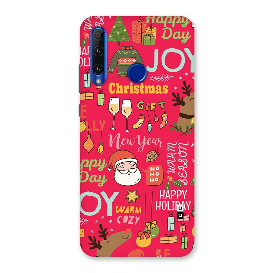 Christmas Joy Happy Day Back Case for Honor 20i