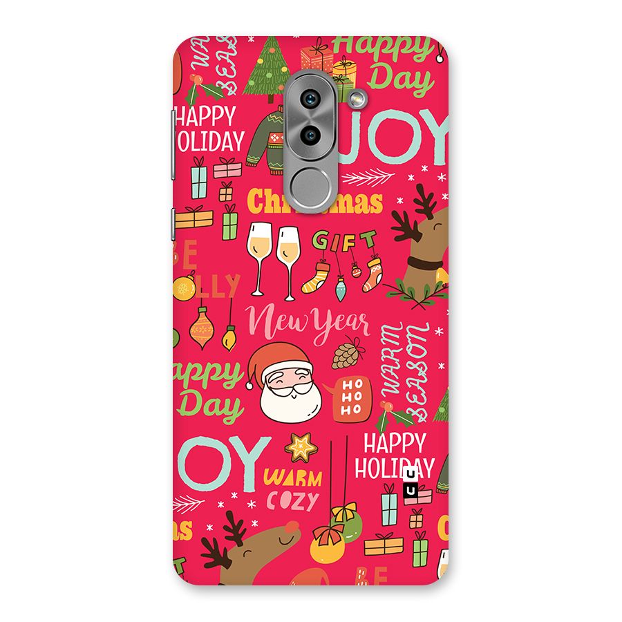 Christmas Joy Happy Day Back Case for Honor 6X