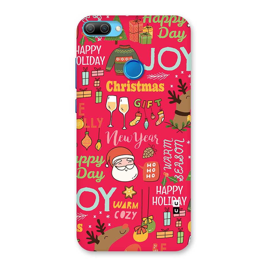 Christmas Joy Happy Day Back Case for Honor 9N