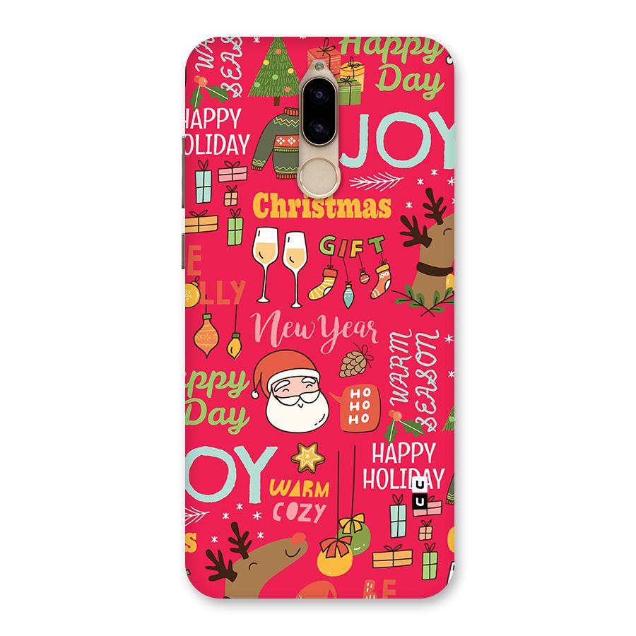 Christmas Joy Happy Day Back Case for Honor 9i